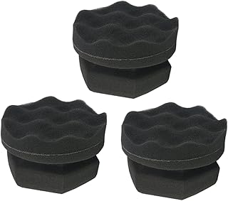 Wakauto 3 Peças Kit De Almofada De Polimento De Esponja De Cera De Veículo Almofadas De Polimento De Carro Almofadas De Esponja Aplicador De Cera Ferramenta De Detalhamento Almofada De
