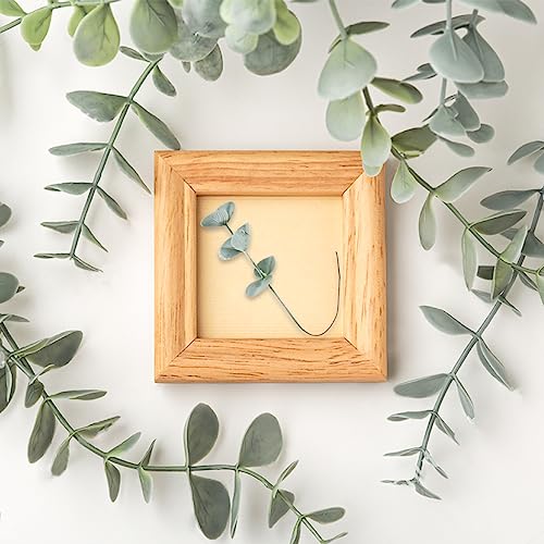 Sukh 24pcs Artificial Eucalyptus Stems - Faux Eucalyptus Branches Decor Fake Eucalyptus Plant hojas de eucalipto artificiales para decoracion Eucalyptus Bouquet Sprigs Leaves Flowe image 5
