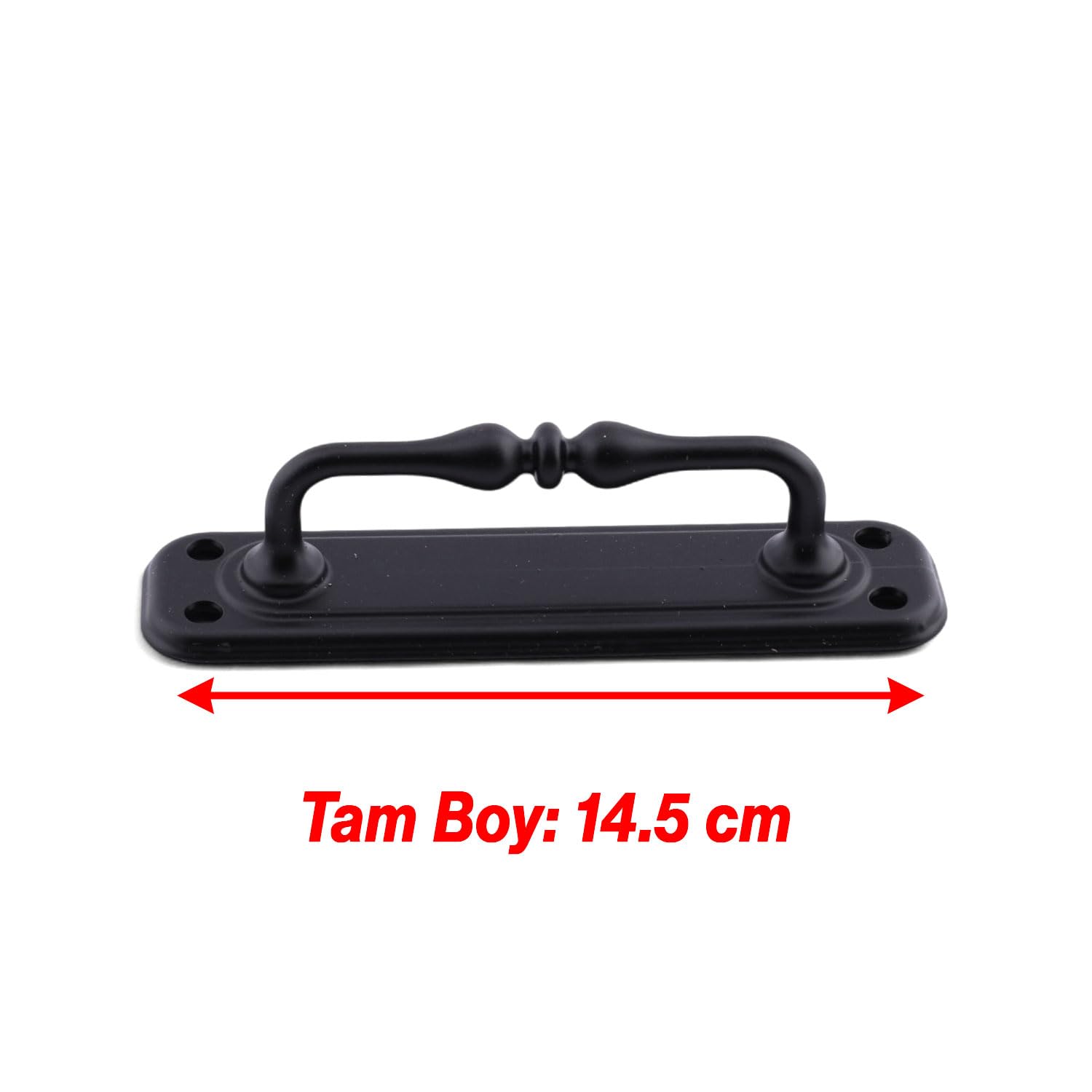 Siyah Büyük 14.5 cm Metal Kapı Çekme Kolu Tutamağı Kulp Kulpları Dolap Mobilya Dolap Çekmece