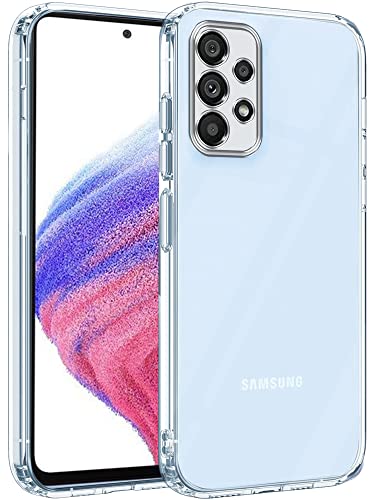 Image of Jkobi Silicone Back Cover Case for Samsung Galaxy A53 5G (Clear Shockproof Case with Camera Protection | Soft and Flexible | Transparent)