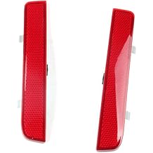 2pcs Rear Bumper Reflector Light for 2003-2012 Land Rover Range Rover L322,for LR2 Freelander 2 2008-On,Left Driver Right Passenger Side Red Marker Lamp Trims Replacement