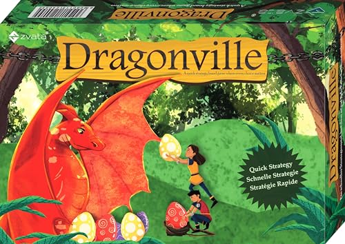 Image of Dragonville Board Game - Multicolor | Quick Strategy Making Multiplayer Board Game for Kids, Adults and Families | Ages 6+ Years & for 2 to 5 Players | Birthday Gifting for Boys & Girls