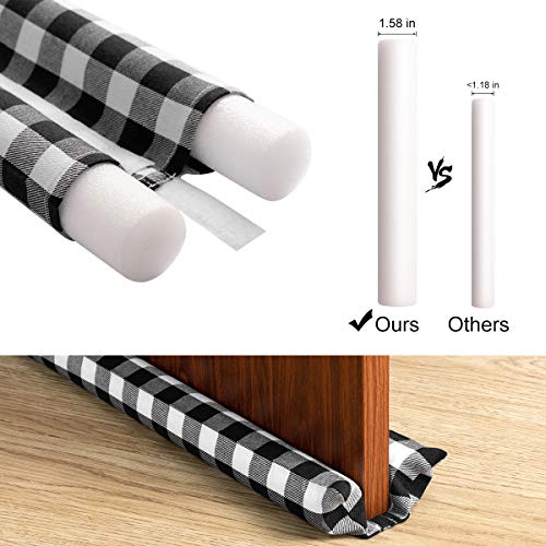 Muove Heavy Duty Door Draft Stopper and Blocker, Sound Proof Draft Guard for Doors and Windows