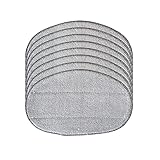 Wischbezüge komp. mit Leifheit Dampfreiniger CleanTenso, 8er Pack Mikrofaser Ersatzbezüge, Tuchset Bodentücher für Dampfreiniger, Ersatzpads von CleanMonster