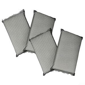 4 Stück feinfilter für poolroboter für meranus power 4.0 ersatzteile,filter für poolroboter,filtermatte,25x... Schwarz Weiß