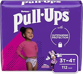 Pull-Ups Learning Designs Girls' Training Pants, 3T-4T, 112 Ct