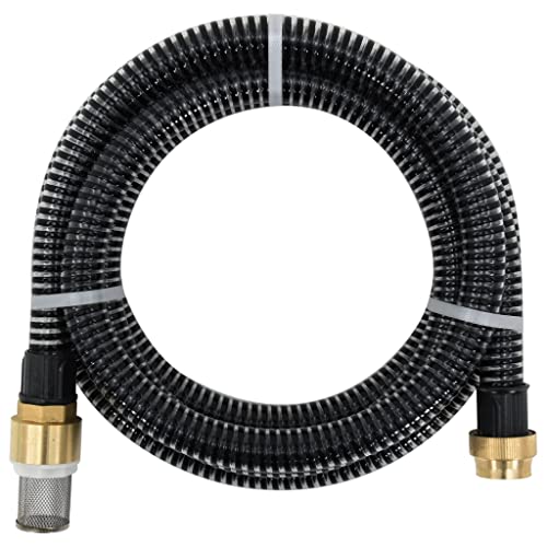 Vetnasa Manguera de succión con conectores de latón PVC negro 29 mm 25m Casa y jardín, Jardín, s de riego, Mangueras de jardín Negro 6,5 KG