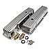 Assault Racing Products A6181 Small Block Chevy Finned Polished Aluminum Tall Style Valve Cover 58-86 Retro SBC