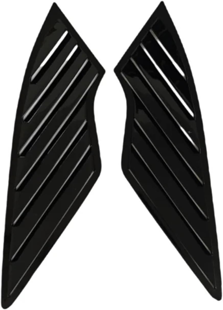 Window Louvers Compatible With 2021+ Kia Sorento Triangle Window Modification Car Rear Window Louver Decoration Stickers 2 Pieces(Glossy Black)