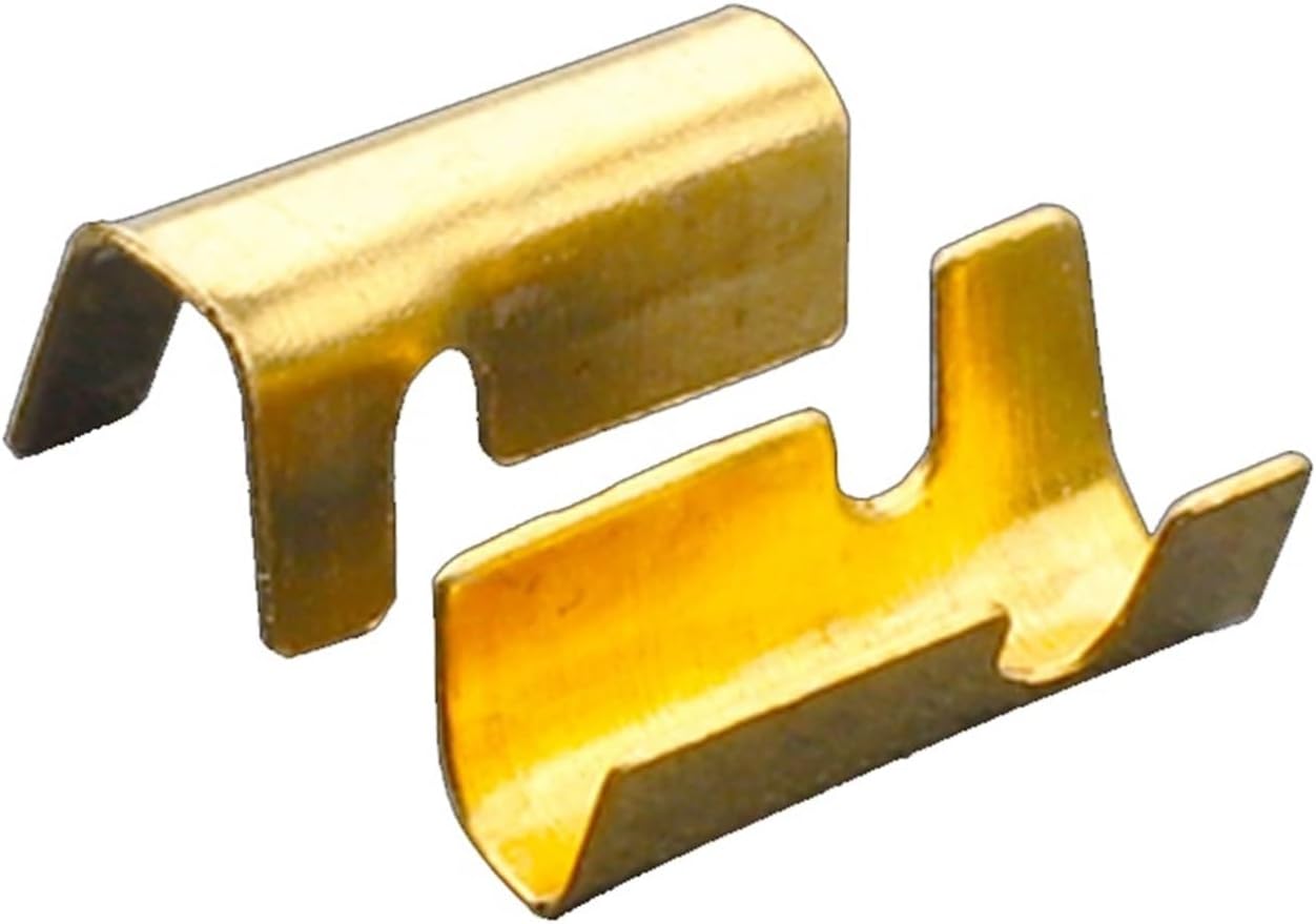 50/100/200/500 Pcs U Shaped Crimping Terminal H62 Brass Wire Buckle Connector Wiring Head 452-1 452-2 451-3 0.2-2mm2 (452-2,500 pcs)