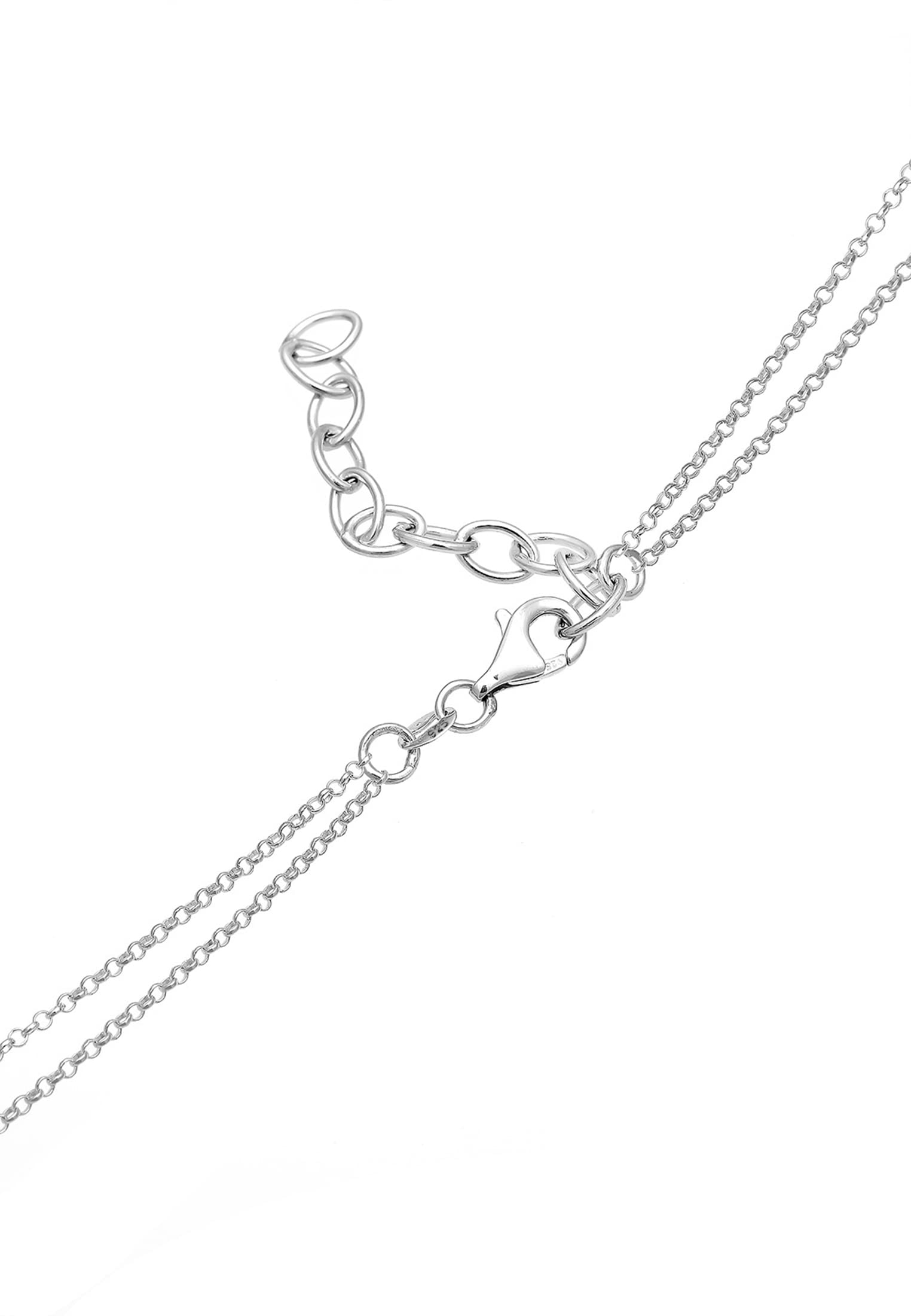 Elli Damen-Kette mit Anhänger Kreis 925 Sterling Silber