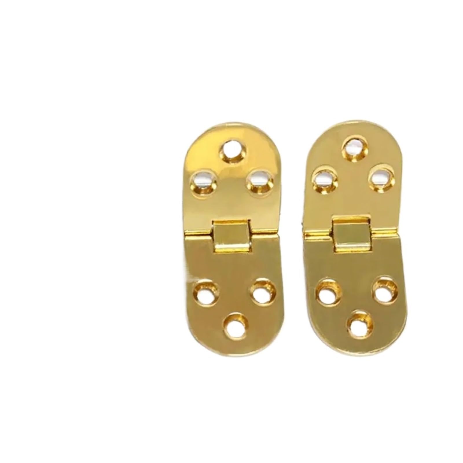 Znjamn Color 1 4Pcs Zinc Alloy Cabinet Hinges Furniture Accessories Door Hinge Flush Semicircle Butterfly-Shaped For Folding Furniture(Color 1)