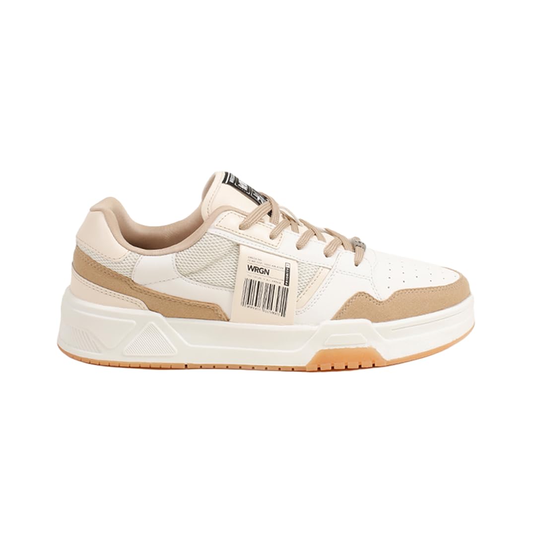 WROGN Men's PU Sneakers White 10 - Image 1