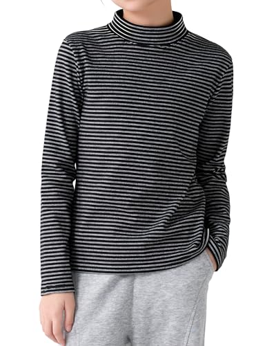 KAKU NANU Girls Long Sleeve Tops T Shirt Black and White Striped T Shirt Kids 14 15 Years