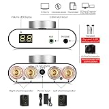 Nobsound NS-20G 200W Mini Bluetooth 5.0 Power Amplifier 2.0 Channel Wireless Receiver Hi-Fi DSP Stereo Headphone Audio Amp LED Display