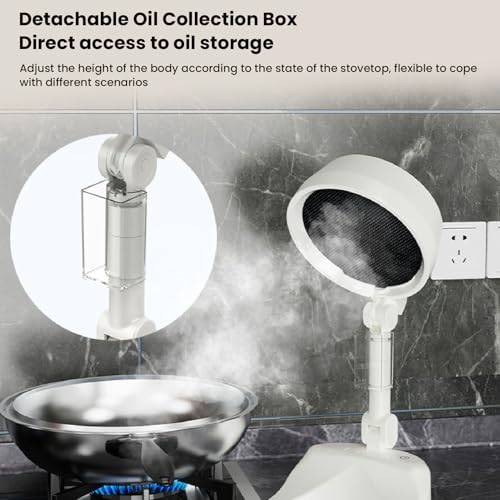 Portable Range Hood, 3 Speeds Adjustable Foldable Range Hood with Carbon Filters, Desktop Kitchen Exhaust Fan Low Noise for Indoor BBQ, Hot Pot and RV Kitchens