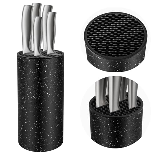Bloc Couteaux de Cuisine Universel sans Couteaux Ninonly Porte Couteaux Amovible et Facile à...