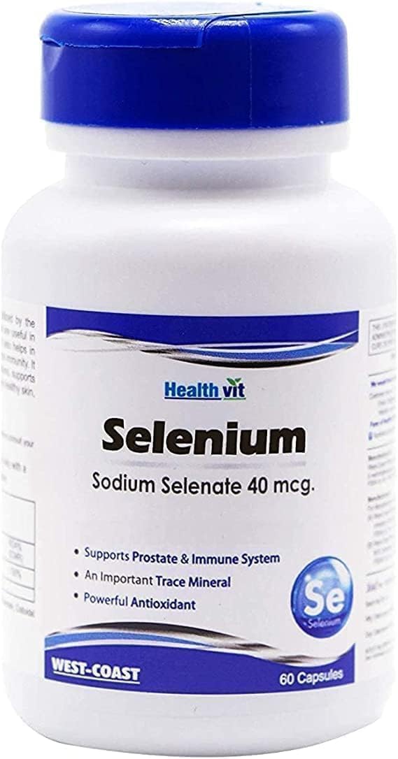 Senta 40mcg, Sodium Selenite Selenium 40 mcg, Immune System Booster | Promote Heart Health | Vegan & Non-GMO – 60 Capsules