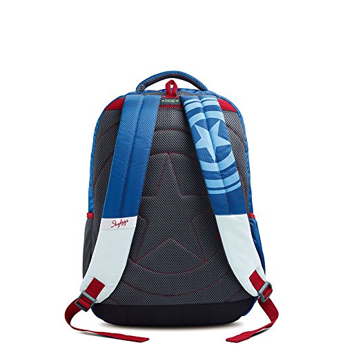 Image of Skybags Sb Marvel Plus Captain America Polyester Blue Backpack