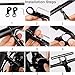 Lista Bicycle Light Bracket Bicycle Light Holder Handlebar Extender 25.4/31.8MM Cycling Bike Frame Double Extension Mount Holder (Black, 9)