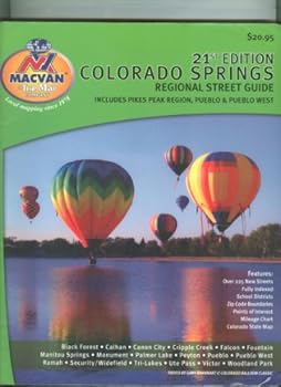 Spiral-bound Colorado Springs Regional Street Guide 21st Edition Book