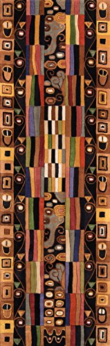 Momeni Rugs New Wave Collection, 100% Wool Hand Carved & Tufted Contemporary Area Rug, 2'6