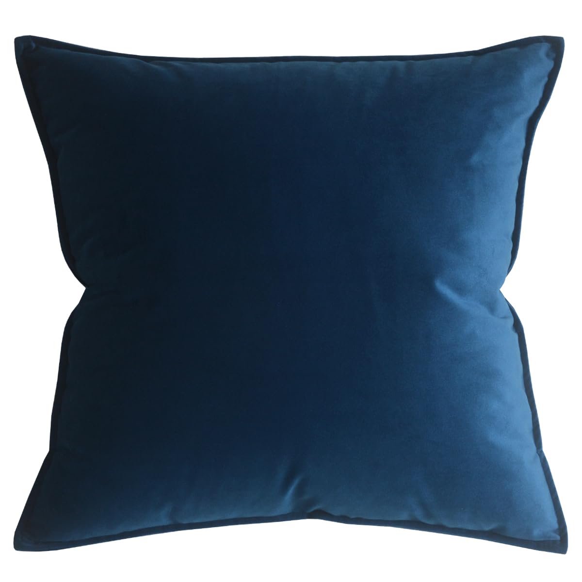Lutanky Velvet Cushion Covers 60 x 60 cm Navy Large Throw Pillow Covers Soft Square Pillowcases for Sofa Couch Bedroom Accessories 24 x 24 Inch