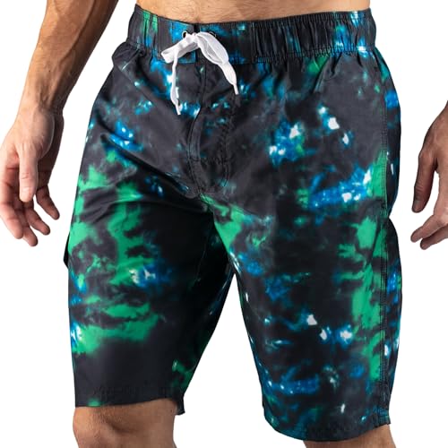 Image of Kanu Surf Men's Big Viper Extended Size Stripe Swim Trunk