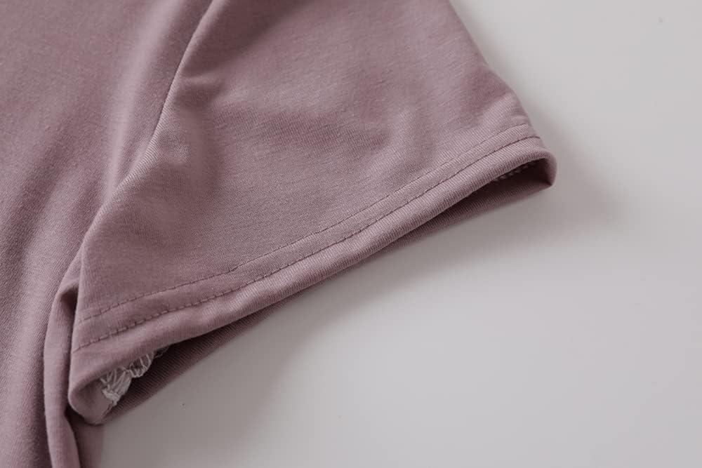 HONG HUI Women's Capri Pajama Sets Plus Size Sleepwear Top with Capri Pants 2 Piece Sleep Set - Image 4