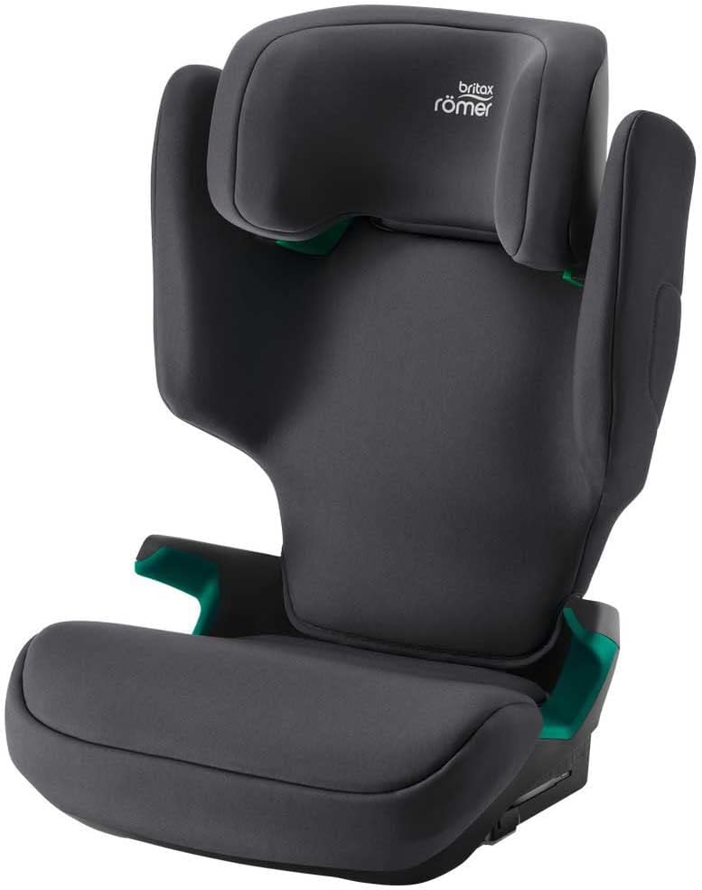 BRITAX RÖMER car seat Discovery Plus 2, with ISOFIX, for Children from 100-150 cm (i-Size), 3.5-12 Years, Midnight Grey