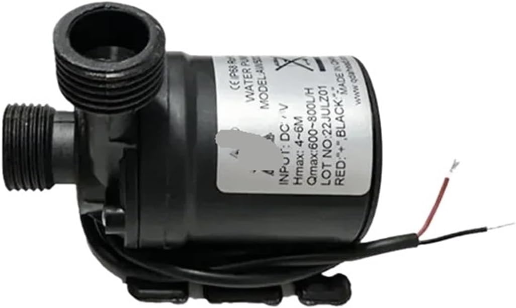 Portable brushless motor submersible water pump, ultra-quiet, DC 12V, 24V, 800L/H, for cooling system, fountain heater, mini(DC 12V Female plug)