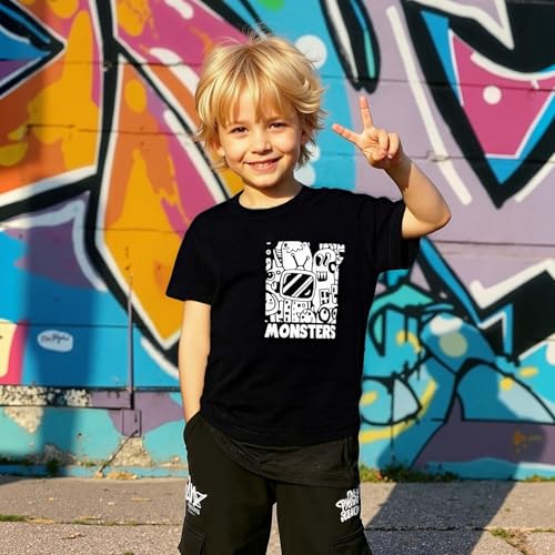 Image of DEEKEY Toddler Boys Shirts Short-Sleeve Little Kids t Shirts Boys' Tops, Tees & Shirts Graphic TEE Age for 2-7 Years 4-Pack