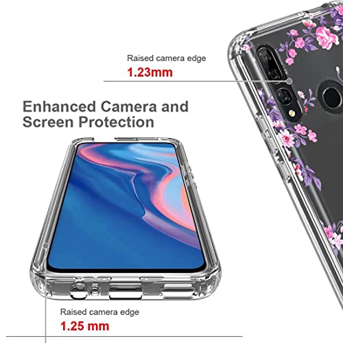 Coque Honor 9X antichoc transparente rose avec protection écran en verre - 2