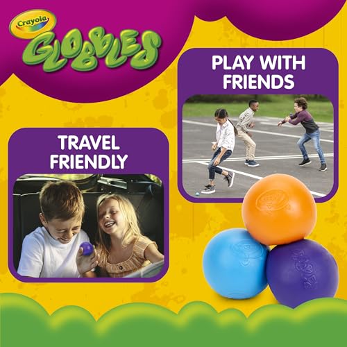 Image of Crayola Globbles Fidget Toy (6ct), Sticky Stress Ball for Adults & Kids, Squishy Balls, Calming Sensory Gifts for Stress Relief