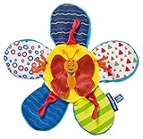 Ein buntes Entdecker-Blümchen voller aufregender Details zum Greifen, Lauschen, Spielen und Kuscheln