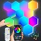 Sechseck-Wandleuchte Amailtom RGB mit App und Fernbedienung