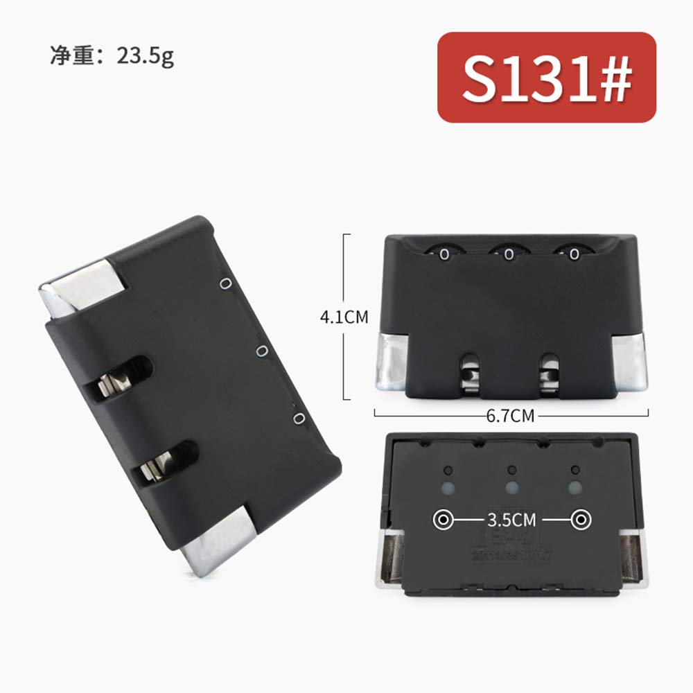 Set mit einem Paar S131# schwarzen Zahlenschlössern als Ersatz for