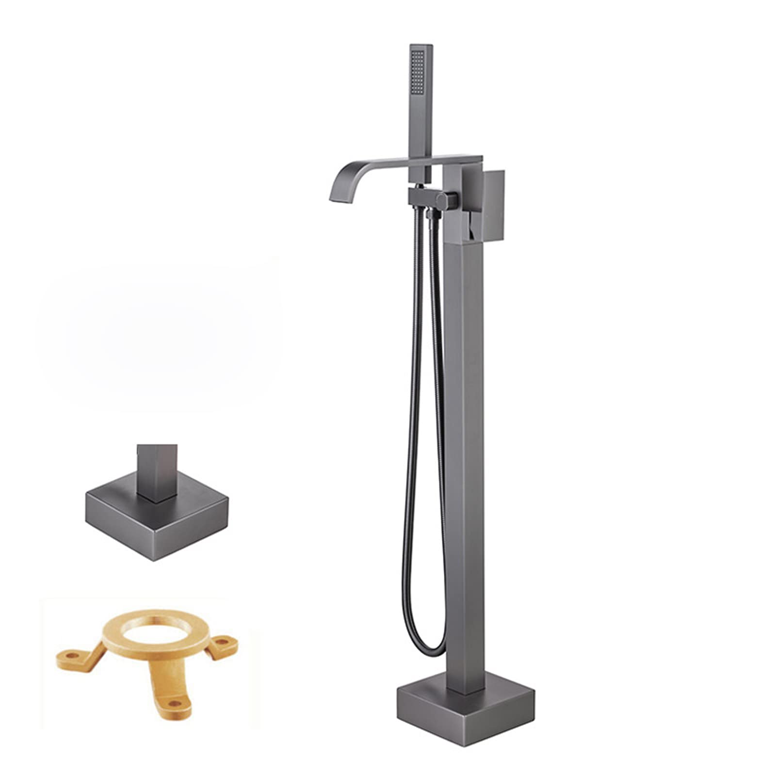 Grifo para bañera Independiente, llenador de bañera en Cascada, Grifo para bañera Independiente, Grifo para bañera montado en el Piso, Grifo para baño en Cascada, grifos mezcladores, grifos para