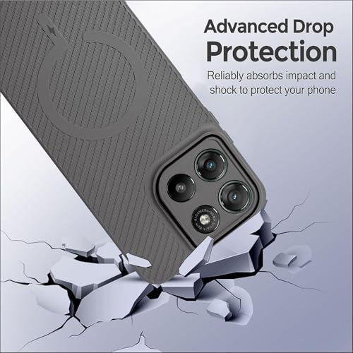 Image of SBMS Back Cover for Motorola Moto G67 Power / G57 Power 5G Soft Matte Silicone Cover with Slim Fit | Mag-Safe Logo | Shockproof | Camera Protection Bumper Case for Moto G67 Power (Camera Ring Grey)
