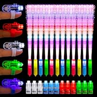 YISKY LED Leuchtstäbe 12 Stück - Bunt Blinkend Für Party & Events