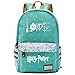 NYLY Die tödlichen Heiligtümer Rucksack stilvolle Schule Tasche Wasser abstoßende Floral Casual Daypack für junge/Mädchen/Reisen/College Große S-10