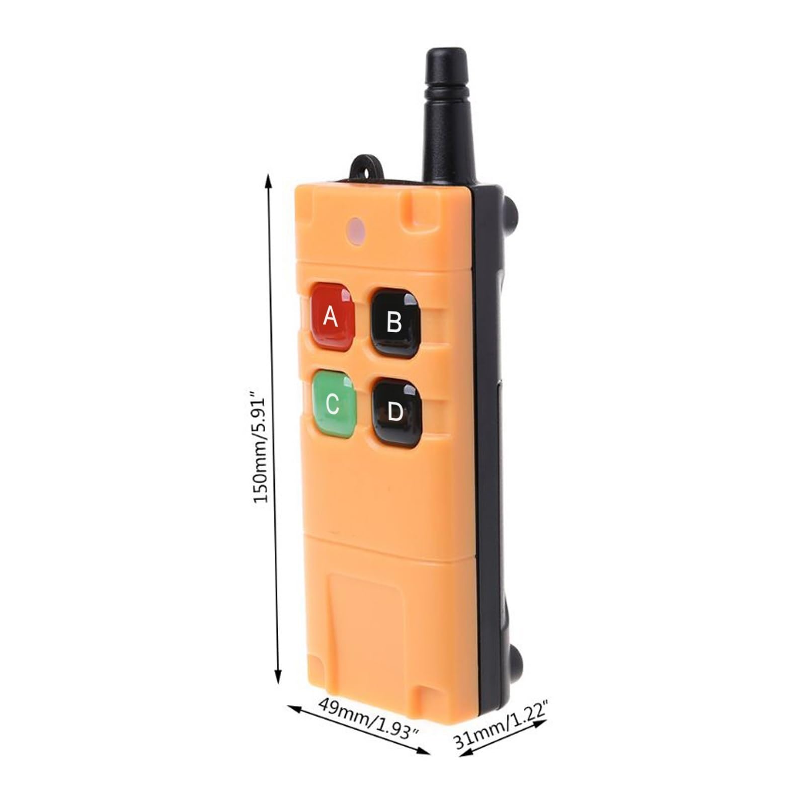 Mando a distancia inalámbrico, Receptor de Radio con interruptor de Control remoto inalámbrico DC 12/24/36 4CH con antena con ventosas de Control remoto de larga distancia de 2000M(C211008 GK06TX-3)