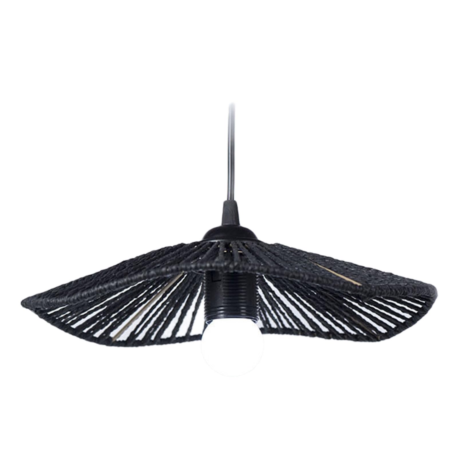 CRFFZ Practical Handwoven Lampshades Easy Installation Ceiling Light Shade Paper Rope Paper Texture Perfect for Home Interiors Handwoven Light Shade