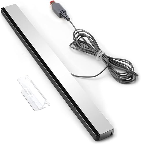 Miniatura 2 de Adaptador de cable de alimentación Wii 3 en 1 + cables Wii compuesto de audio y video + barra de sensor Wii con cable, barra de sensor de rayos