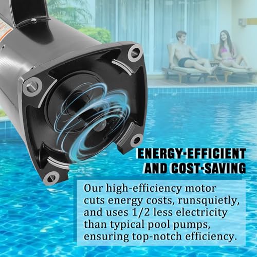 xinghongjung Pool Pump Motor B2843 Compatible with Century A.O. Smith 2HP Single Speed, 2HP, 3450 RPM, Y56Y Frame, 230V, 11.0/10.2 Amps, Swimming Pool Motor B843 by xinghongjung - Image 5