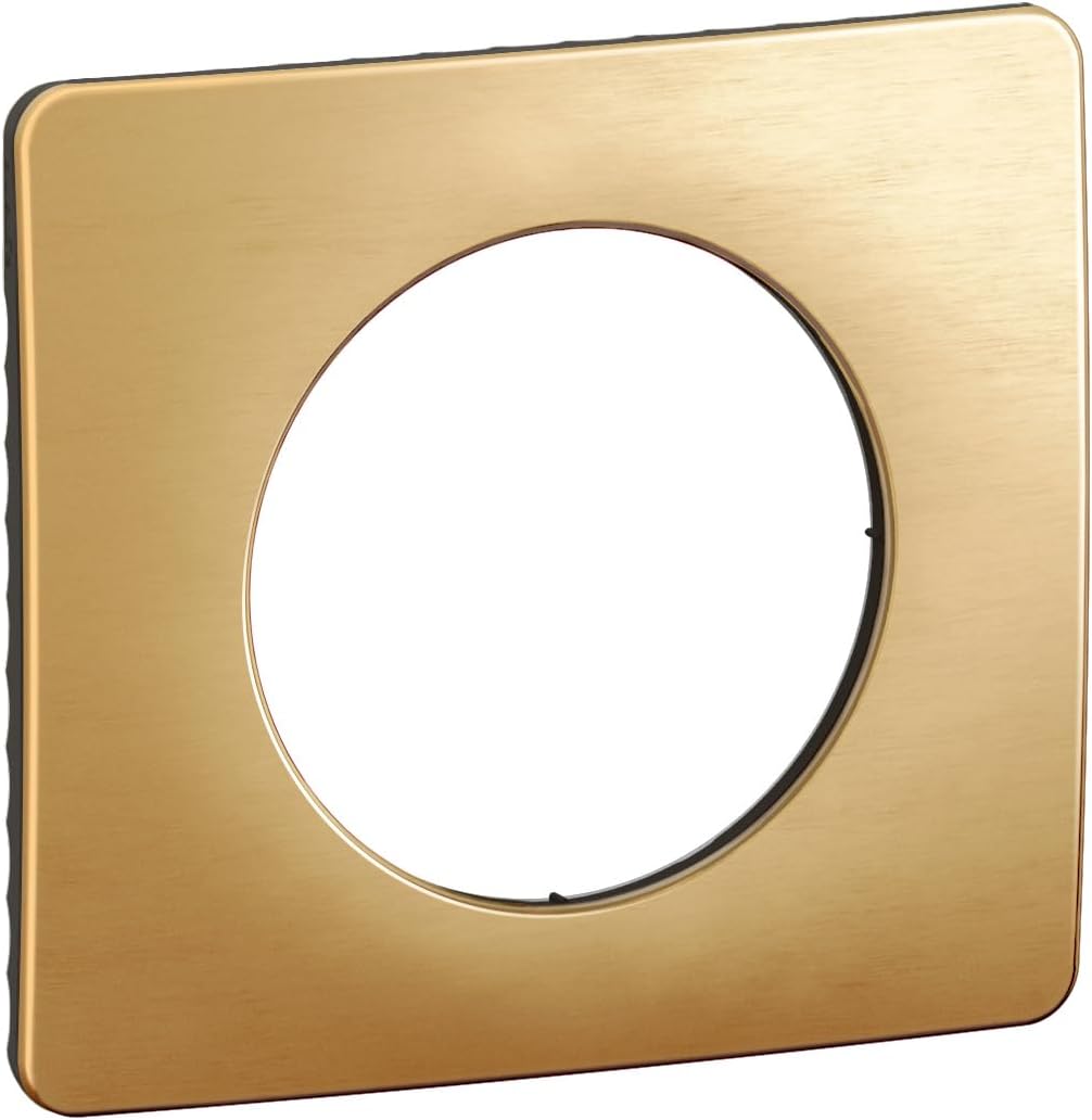 LEGRAND - Céliane plate - Finishing plate for sockets and switches Céliane - 1 station - Satin brass