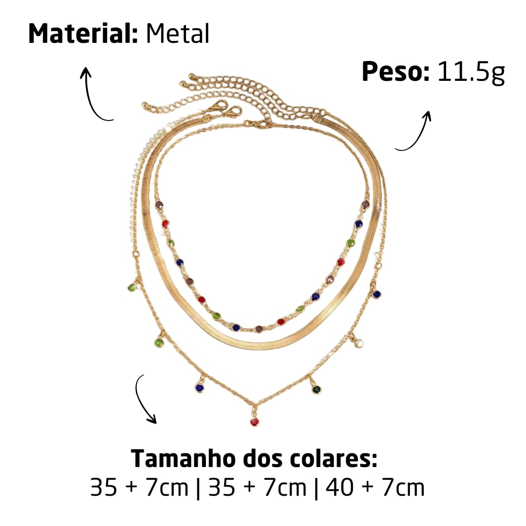 Conjunto de Colares Feminino “Powerful Colors” 3 em 1 – Semijoias com Pedras Coloridas – Estilo, Versatilidade e Toque Fashion – Metal Leve e Resistente – Tamanhos Variados em promoção! Veja a oferta e mais achadinhos de Bijuterias 4 Hoje é o melhor dia para comprar Conjunto de Colares Feminino “Powerful Colors” 3 em 1 – Semijoias com Pedras Coloridas – Estilo, Versatilidade e Toque Fashion – Metal Leve e Resistente – Tamanhos Variados com aquele preço maroto! Promoção! Aproveite a oferta! 4