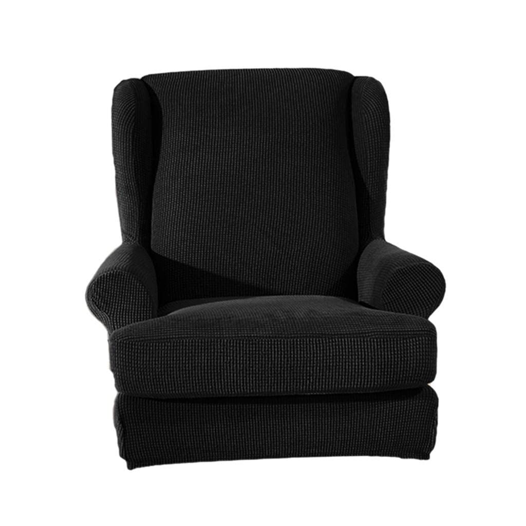 Funda para silla orejera transformadora de alta flexibilidad diseno protector negro