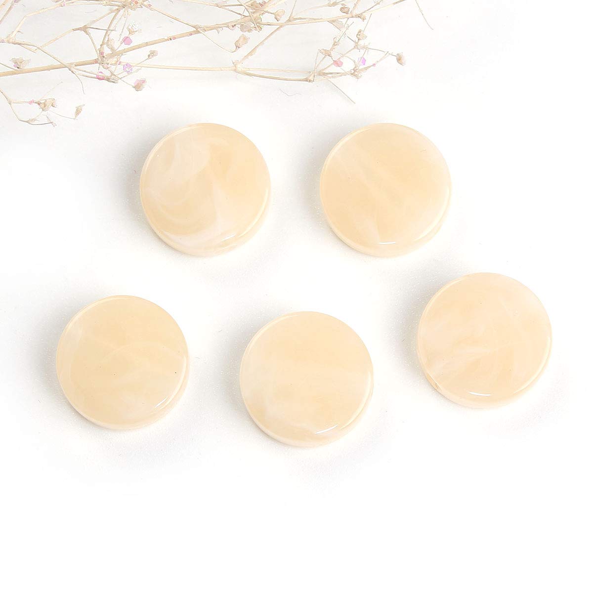 Amazon.co.jp: 50個 コイン形 大理石紋様アクリルビーズ マーブル ライトベージュ 15mm 穴:2mm フラットビーズ ラウンド  クラフト 手芸用品 ジュエリー アクセサリーパーツ Huey 手芸材料のヒューイ h2279s61 : ホビー