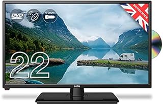 Cello ZRTMF0222 12 volt and mains 22 inch Traveller Caravan TV Freeview HD DVD Full HD 1080P Built in Satellite Made in the UK
